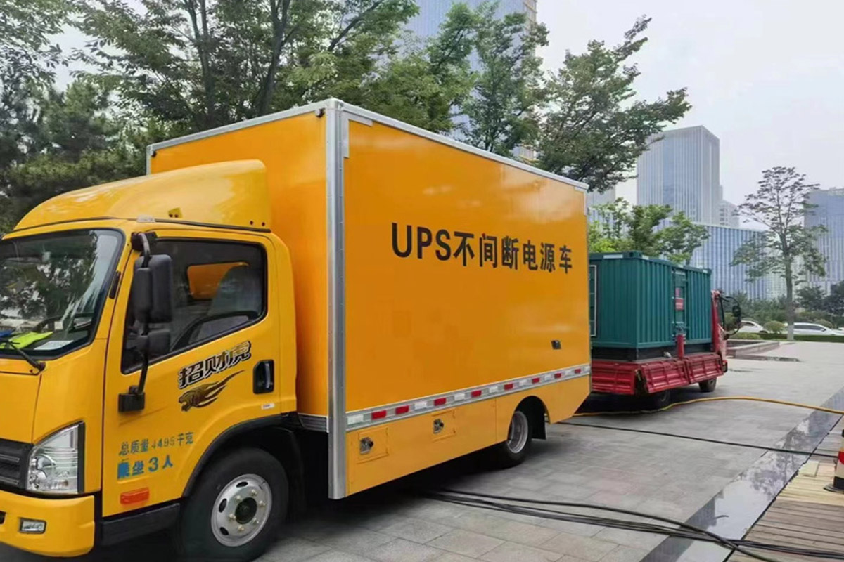 宾川发电机租赁施工现场