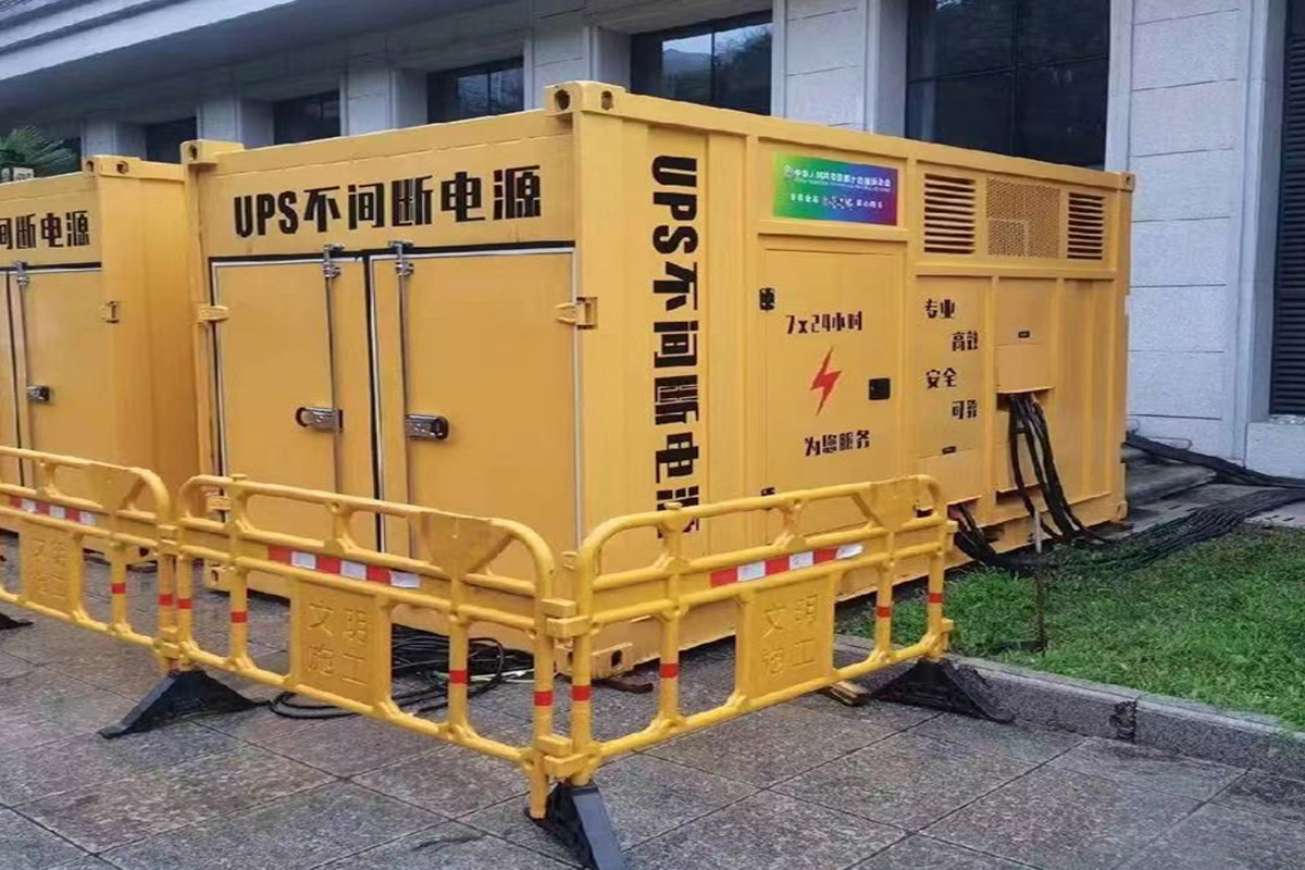 宾川发电机租赁施工现场